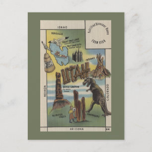 Cartão Postal UtahRepresentações de Sites a Ver em Utah