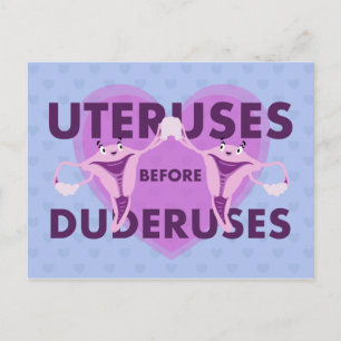 Cartão Postal Uterus Antes da Duderusa Cartão-Postal do Dia da 