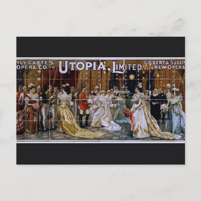 Cartão Postal Utopia, Limited Teatro Vintage (Frente)