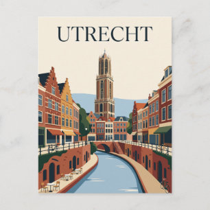 Cartão Postal Utrecht Holanda