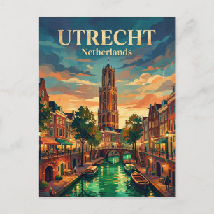 Cartão Postal Utrecht Holanda