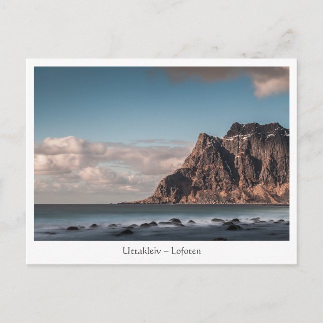 Cartão Postal Uttakleiv Ilhas Lofoten (Frente)