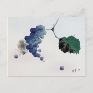 Cartão Postal Uvas e Ratos, Watanabe Seitei