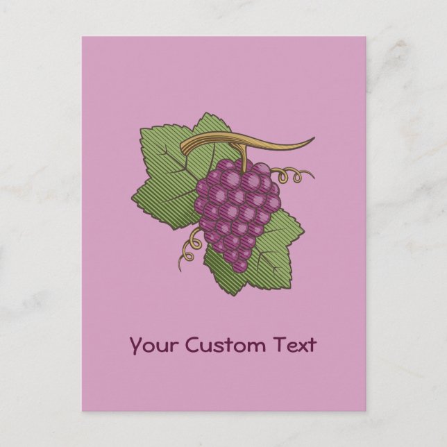 Cartão Postal Uvas Vermelhas (Frente)