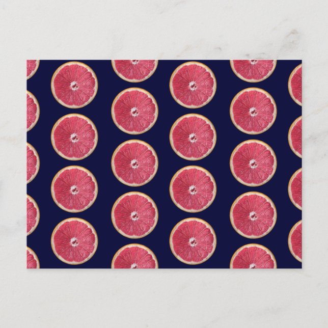 Cartão Postal Uvas Vermelhas Suculentas (Frente)