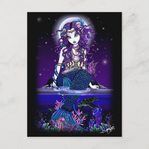 Cartão Postal Uxia Postcard Gothic Mermaid Fantasy