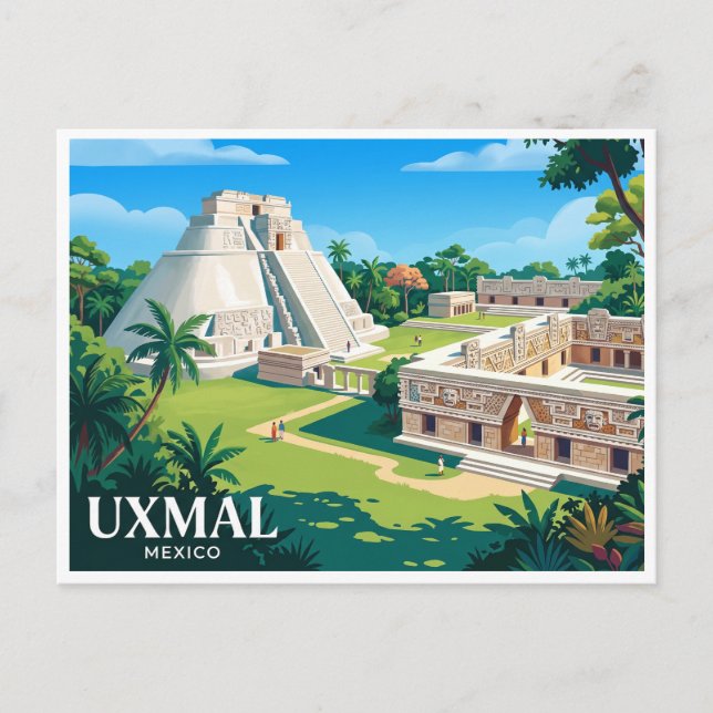 Cartão Postal Uxmal Muna México (Frente)