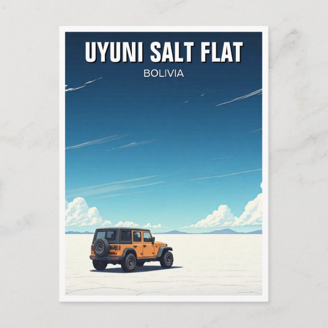 Cartão Postal Uyuni Salt Flat Salar De Uyuni (Frente)