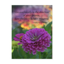 Vá com confiança na direção dos seus sonhos