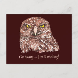 Cartão Postal Vá embora, estou lendo citação divertida para aman