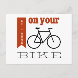 Cartão Postal Vá para a sua bicicleta