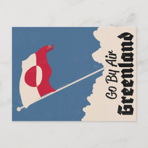 Cartão Postal Vá pela Air Greenland