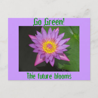 Cartão Postal Vá verde! O futuro floresce