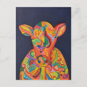 Cartão Postal Vaca Abstrata