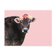 Vaca Aloha, Lei, Diversão Rosa De Verão