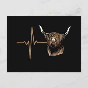 Cartão Postal Vaca de Highland escocesa