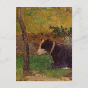Cartão Postal Vaca de pelúcia de Paul Gauguin
