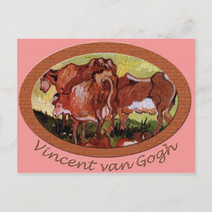 Cartão Postal Vacas após Jordaens Vincent van Gogh