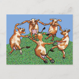 Cartão Postal Vacas da dança de Mootise