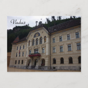 Cartão Postal vaduz govt bldg