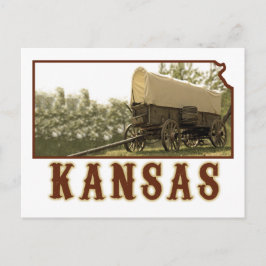 Cartão Postal Vagão coberto do Kansas