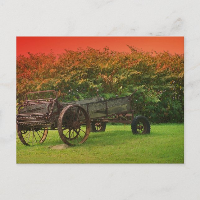 Cartão Postal Vagão de fazenda (Frente)