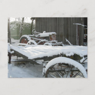 Cartão Postal Vagão de neve