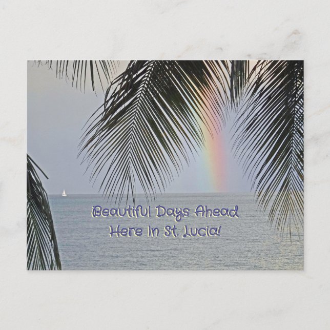 CARTÃO POSTAL "VAI SER UM DIA MARAVILHOSO NA RUA. LUCIA" (Frente)