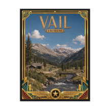 Vail Colorado Vintage Art Deco Era de Ouro