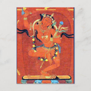Cartão Postal Vajravarahi Vajrayogini Deidade Budista Tibetana