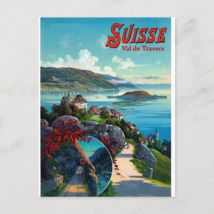 Cartão Postal Val de Travers, Suiça
