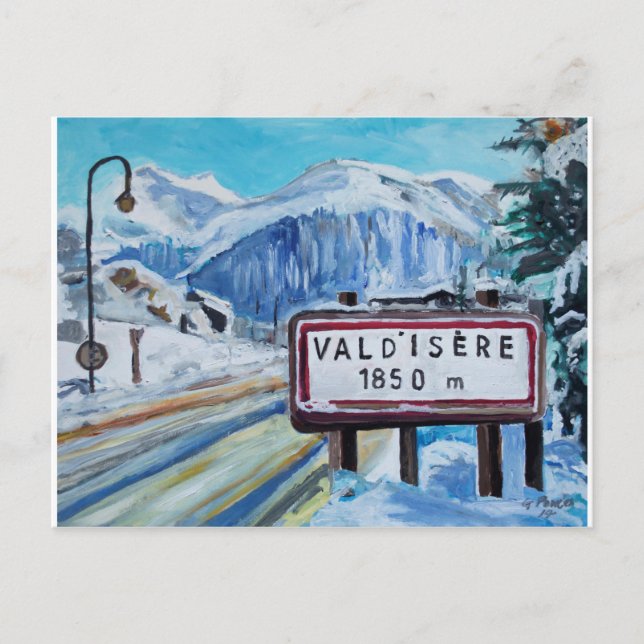 Cartão Postal Val d'Isère (Frente)