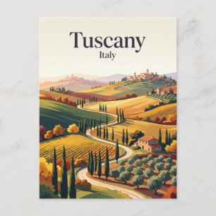 Cartão Postal Val d'Orcia, Toscana Itália