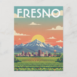 Cartão Postal Vale Central da Califórnia em Fresno