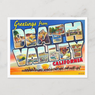 Cartão Postal Vale da Morte, California Vintage Big Letters