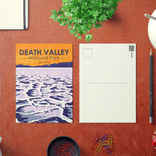 Cartão Postal Vale da Morte Parque Nacional Vintage