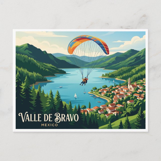 Cartão Postal Vale de Bravo, México (Frente)