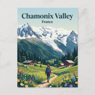 Cartão Postal Vale de Chamonix França