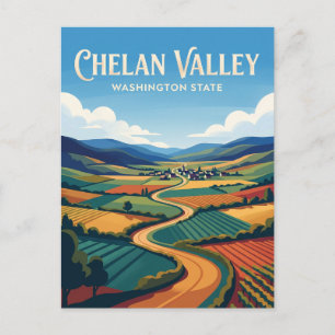 Cartão Postal Vale de Chelan EUA