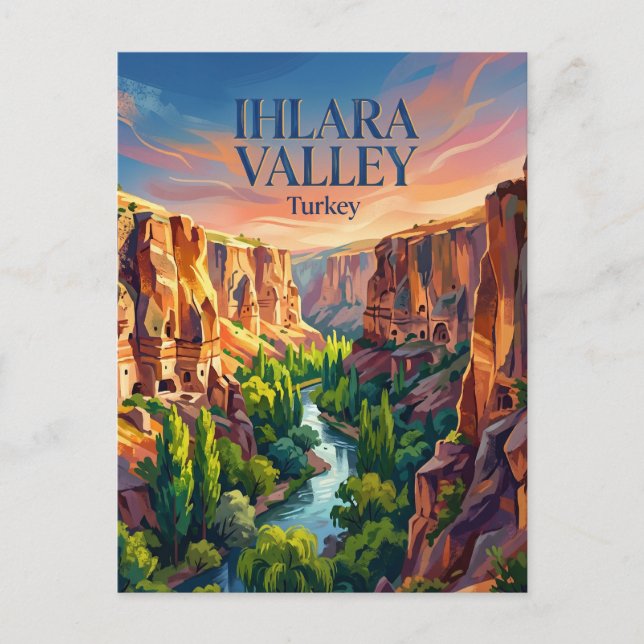 Cartão Postal Vale de Ihlara Turquia (Frente)