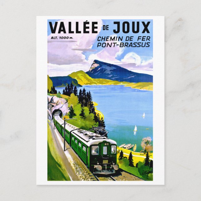 Cartão Postal Vale de Joux, ponte vindo do túnel (Frente)