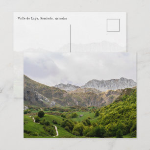 Cartão Postal Vale de Lago, Parque Natural de Somiedo na Espanha