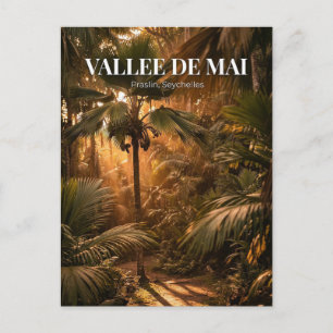 Cartão Postal Vale de Mai, Baía Ste Anne, Praslin
