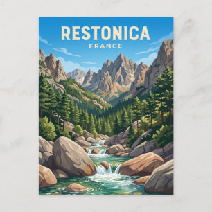 Cartão Postal Vale de Restonica França