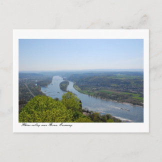 Cartão Postal Vale de Rhine perto de Bona, Alemanha