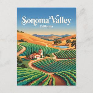 Cartão Postal Vale de Sonoma Califórnia