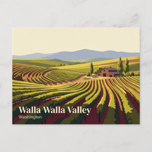 Cartão Postal Vale de Walla Walla EUA