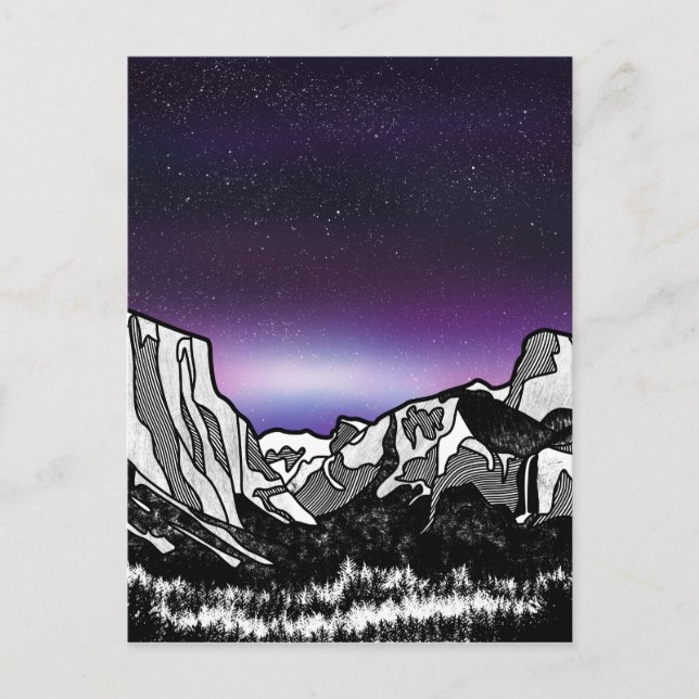 Cartão Postal Vale de Yosemite (Frente)