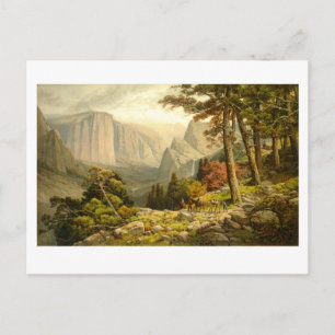 Cartão Postal Vale de Yosemite Califórnia pela trilha de Maripos