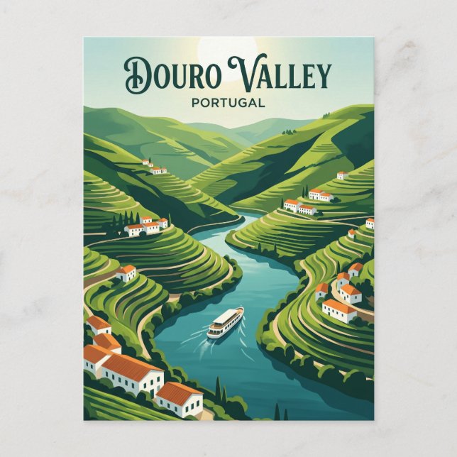 Cartão Postal Vale do Douro Portugal (Frente)